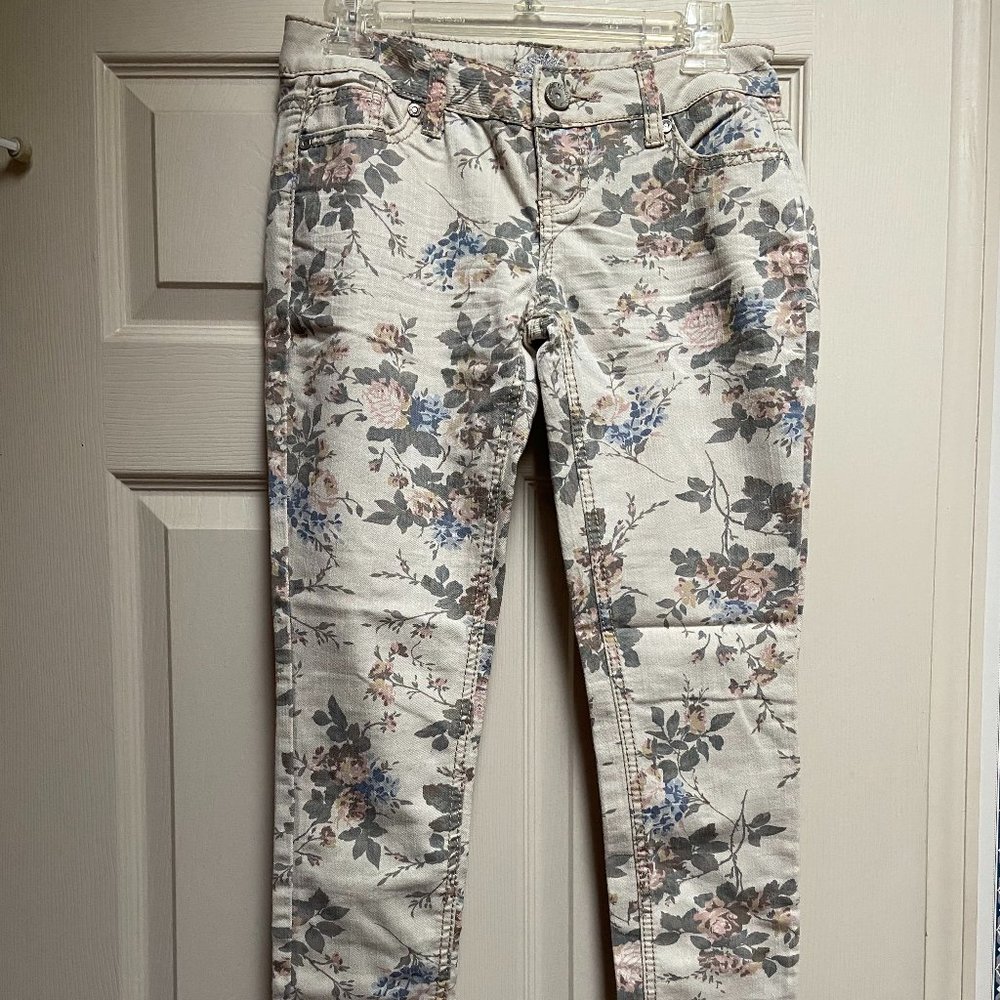 Almost Famous Floral Jeans
